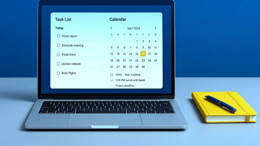 Laptop workspace showing AI development tools working alongside a small business owner