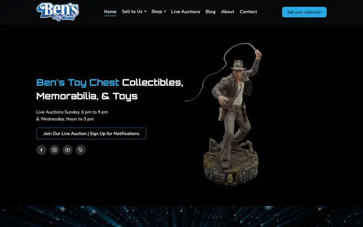 Ben's Toy Chest website