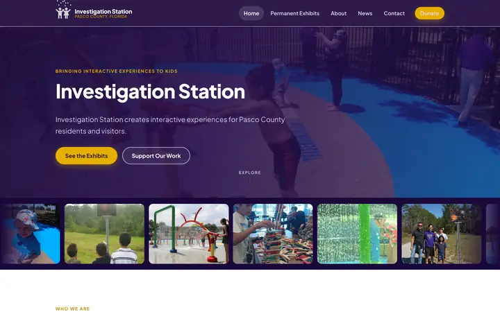 Investigation Station website
