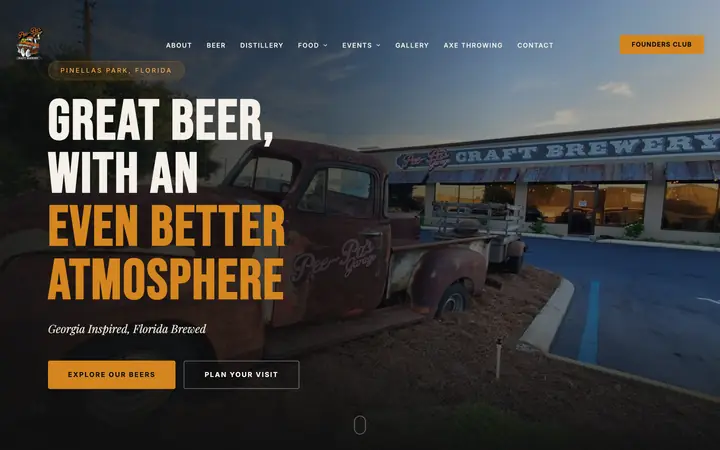 Pee-Pa's Garage website