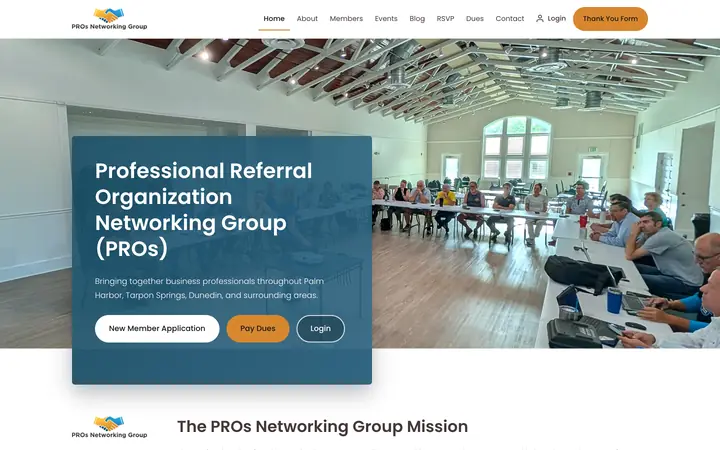 PROs Networking Group website