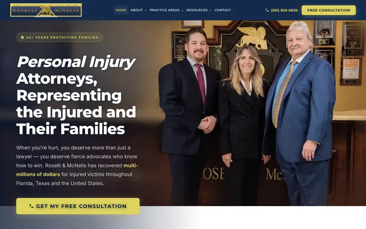 Roselli & McNelis, P.A. website
